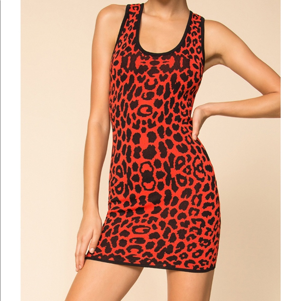 Mandie racer knit dress